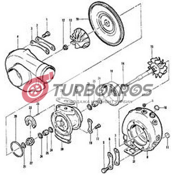 Caterpillar Marine TW4B91 Turbo 465592-0001