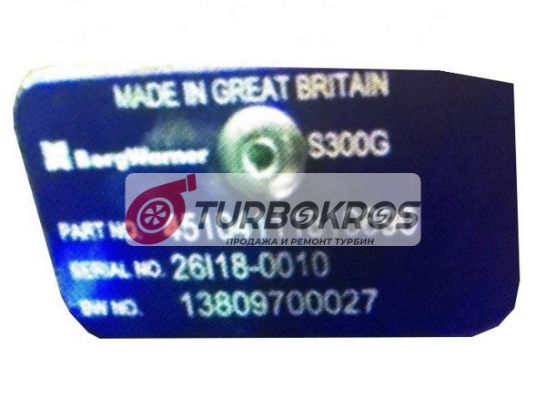 Турбокомпрессор BorgWarner 13809700027 — изображение 2