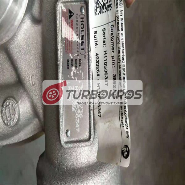 Турбокомпрессор Holset 3592736 — изображение 2